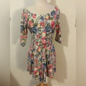 Vintage Paris Blues Floral Print Set Size Small